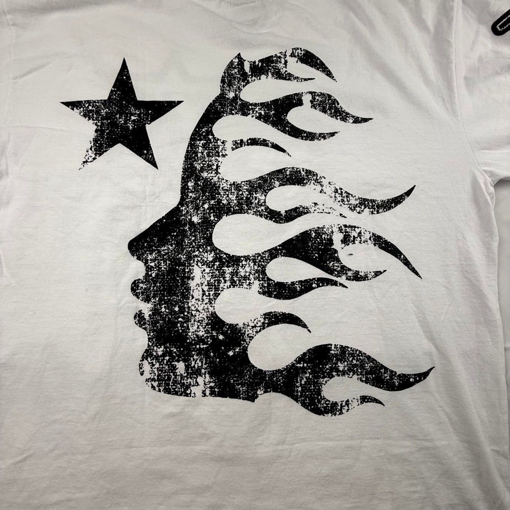 Hellstar Victory Within Long Sleeve Shirt White XXL Overseas Fall 2023 Exclusive - Picture 9 of 11